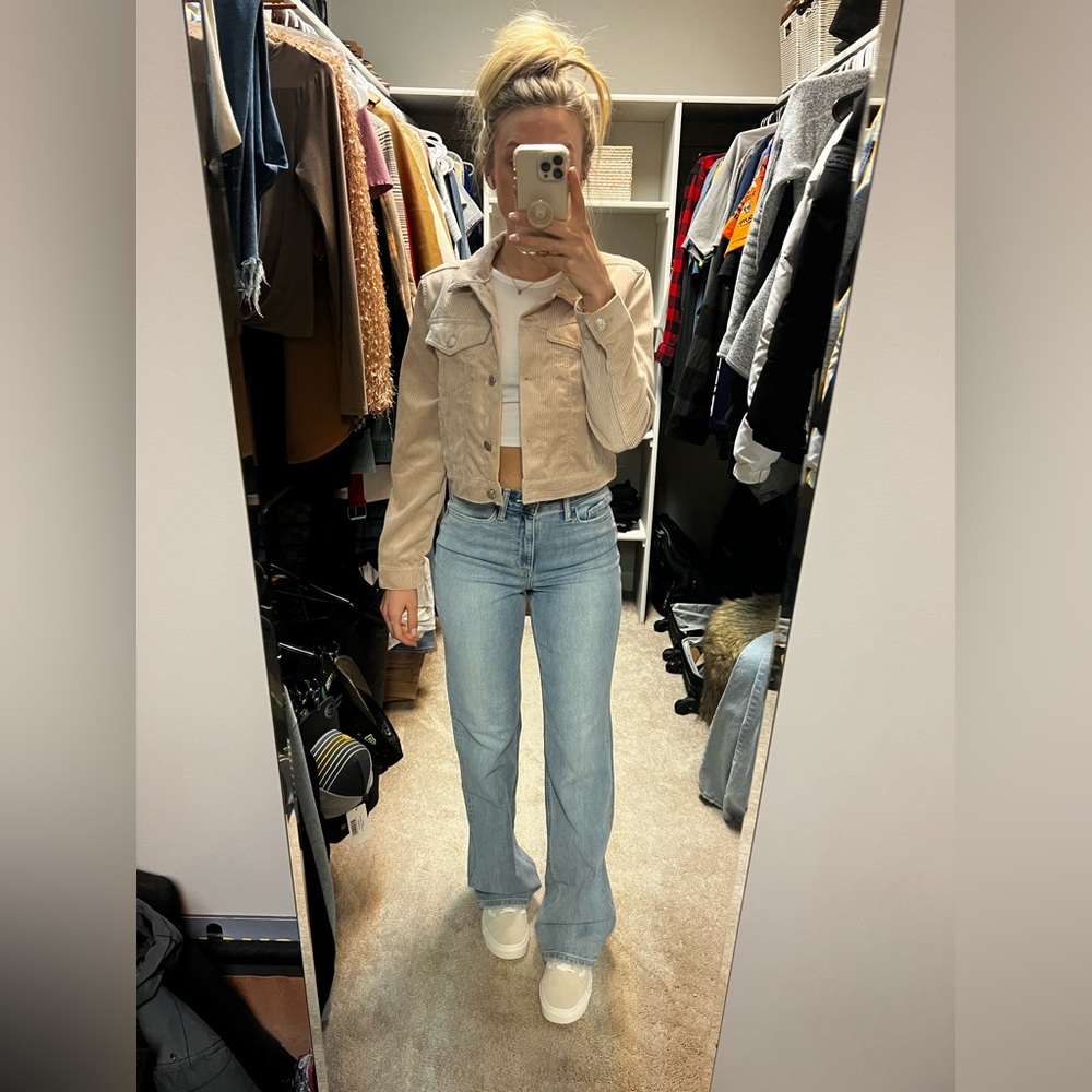 Cropped Corduroy Jacket